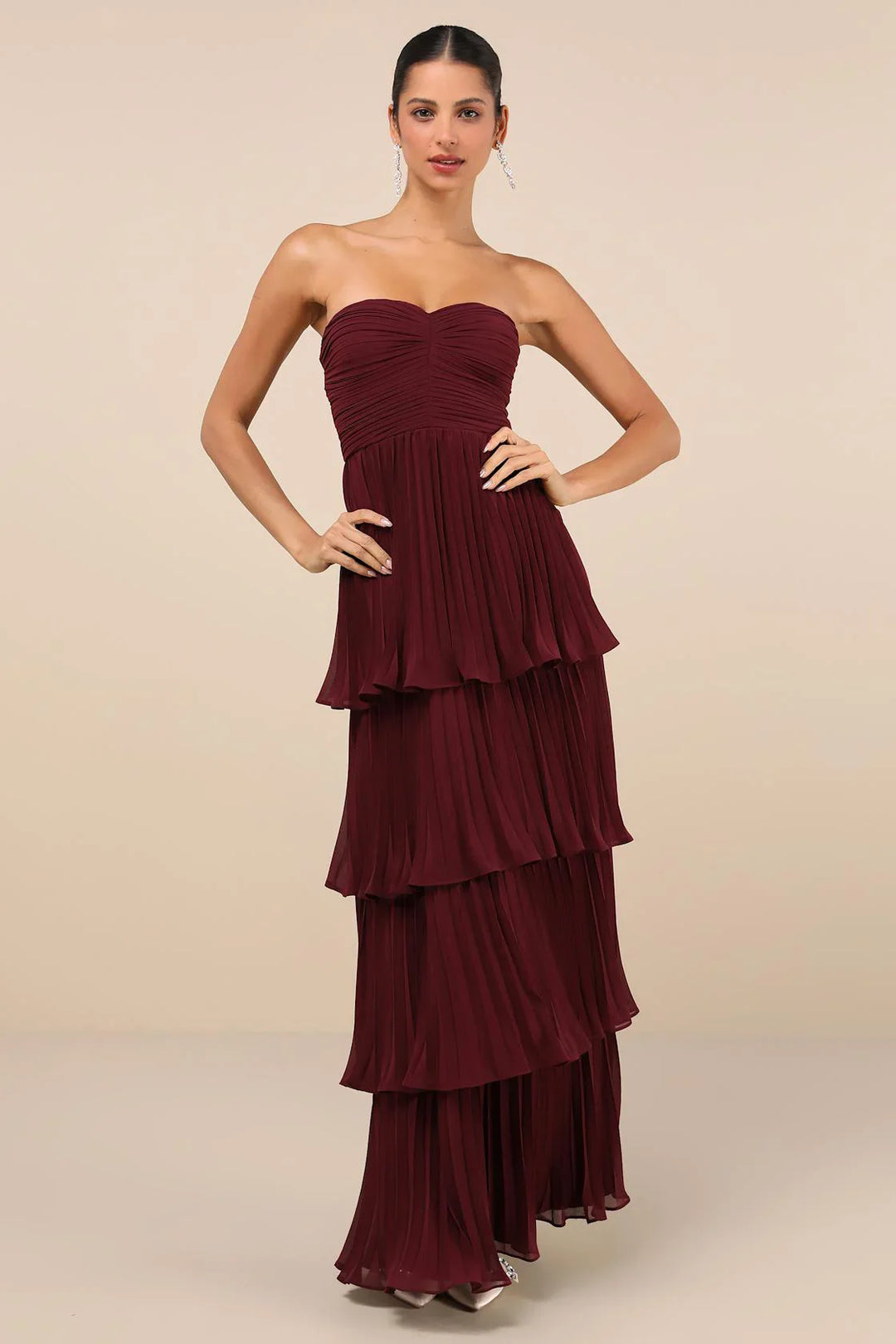 Layla - Midnight Plum Layered Dress - Luna Boutique - London