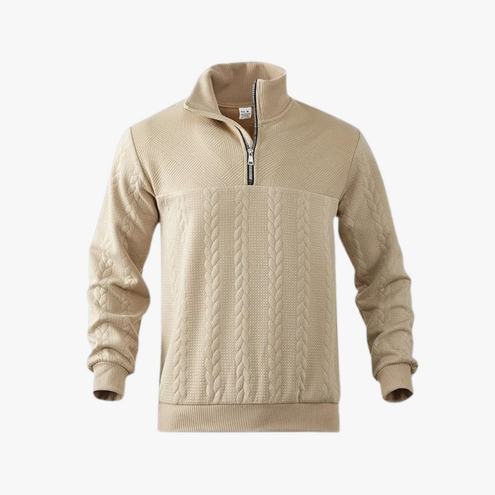 Lorenzo - QUARTER ZIP SWEATER - Luna Boutique - London