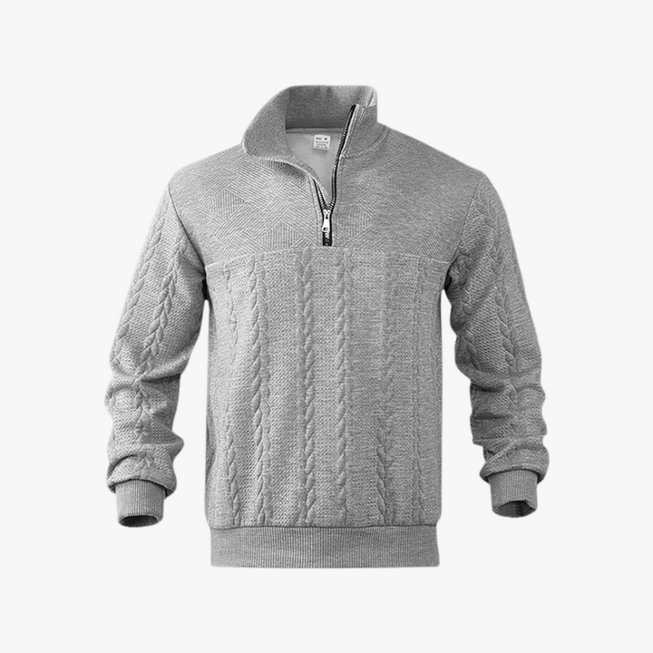 Lorenzo - QUARTER ZIP SWEATER - Luna Boutique - London