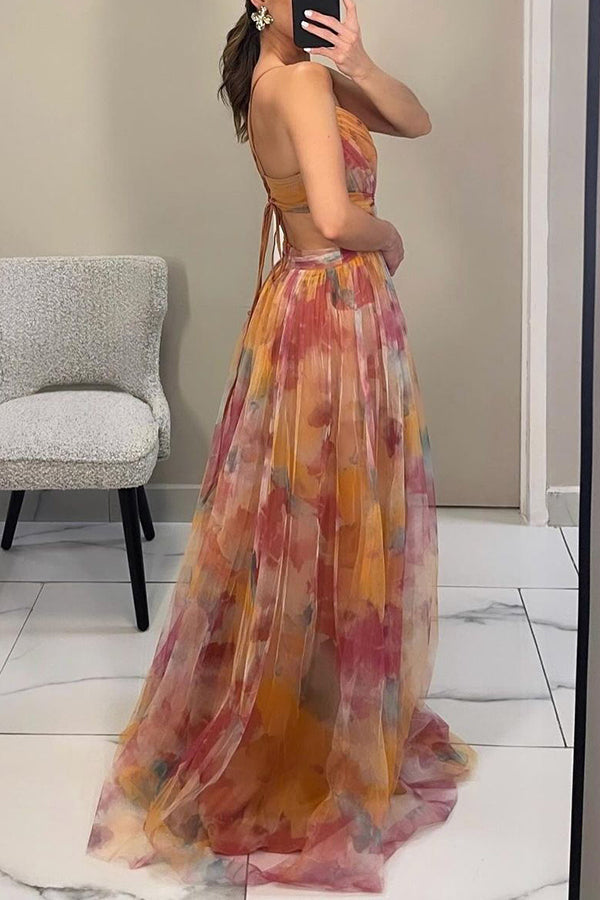 Alice - Charming maxi dress with floral print