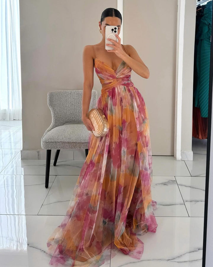 Alice - Charming maxi dress with floral print