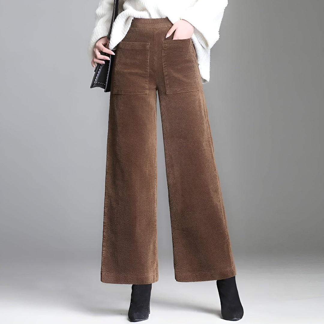 Charlotte Flared Corduroy Pants - Luna Boutique - London
