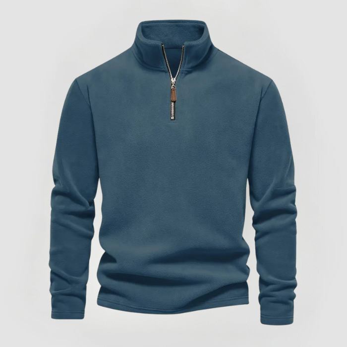 MAX - WARM HALF-ZIP FLEECE SWEATER - Luna Boutique - London