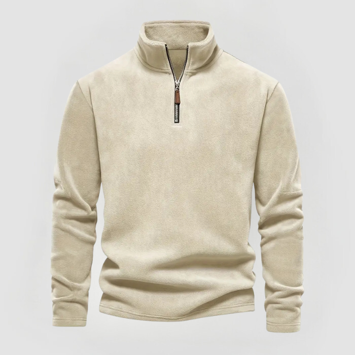 MAX - WARM HALF-ZIP FLEECE SWEATER - Luna Boutique - London