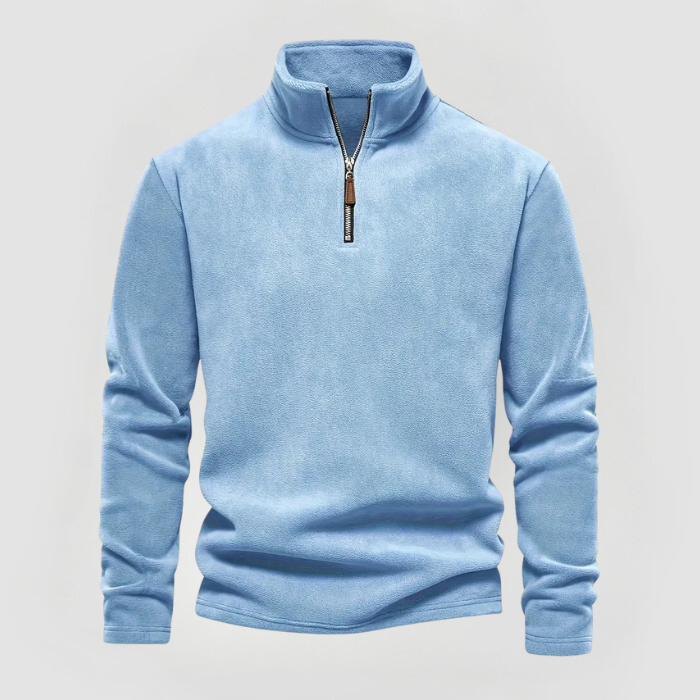 MAX - WARM HALF-ZIP FLEECE SWEATER - Luna Boutique - London
