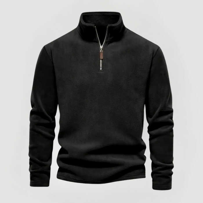 MAX - WARM HALF-ZIP FLEECE SWEATER - Luna Boutique - London