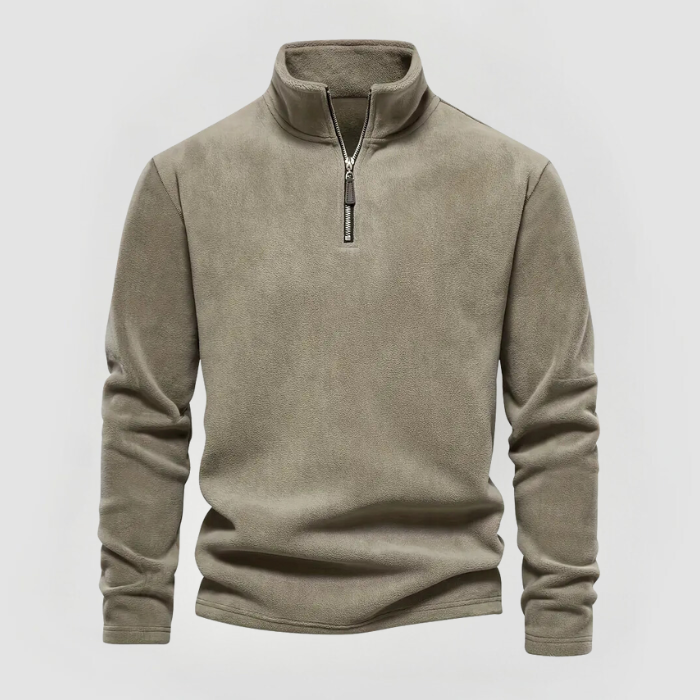 MAX - WARM HALF-ZIP FLEECE SWEATER - Luna Boutique - London