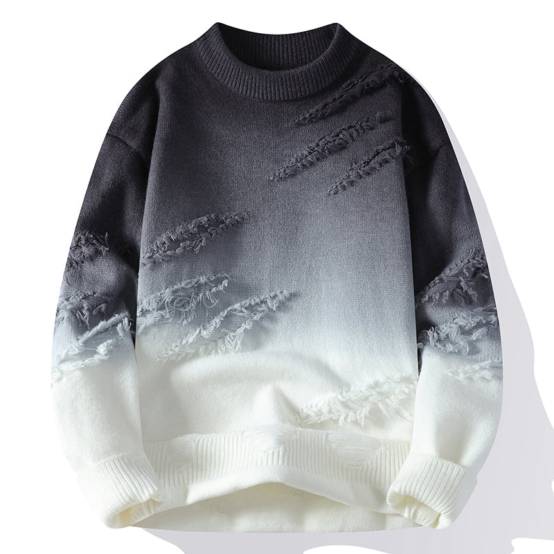 Dominic - Horizon Gradient Distressed Sweater - Luna Boutique - London