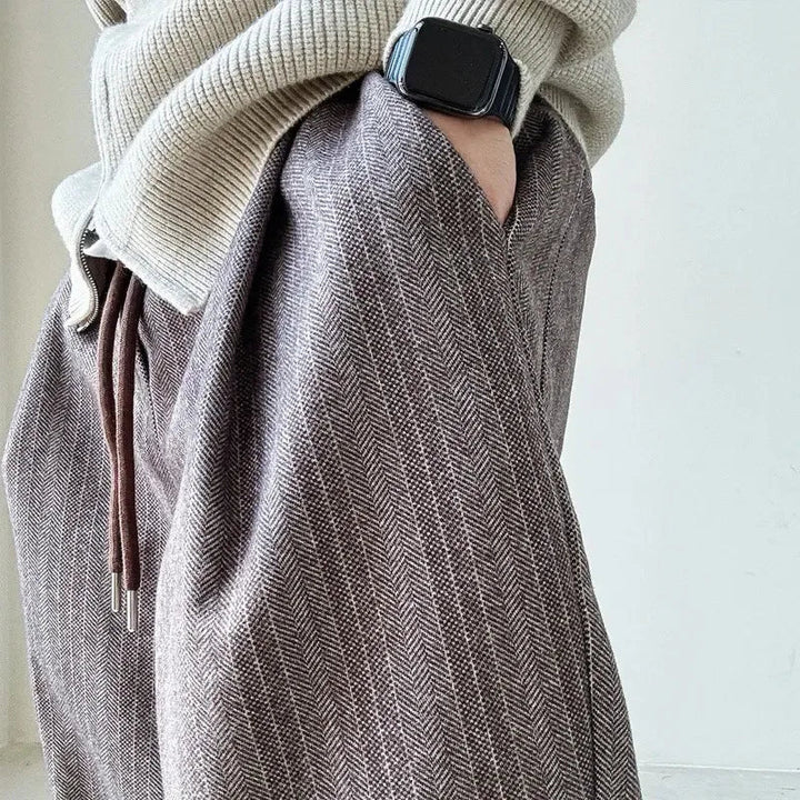 Ashford - Herringbone Pinstripe Pants