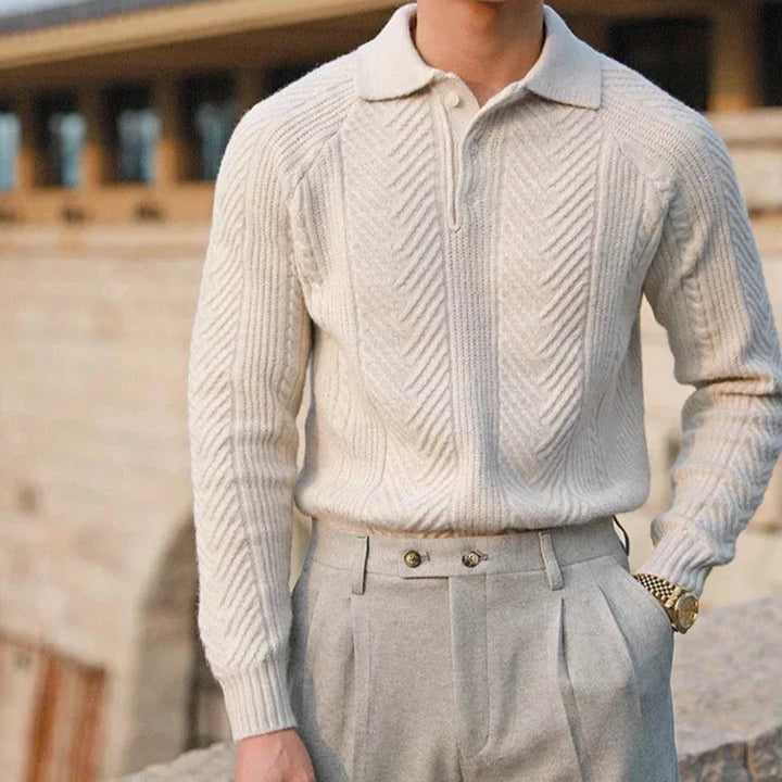Andreas  - Knitted Polo - Luna Boutique - London