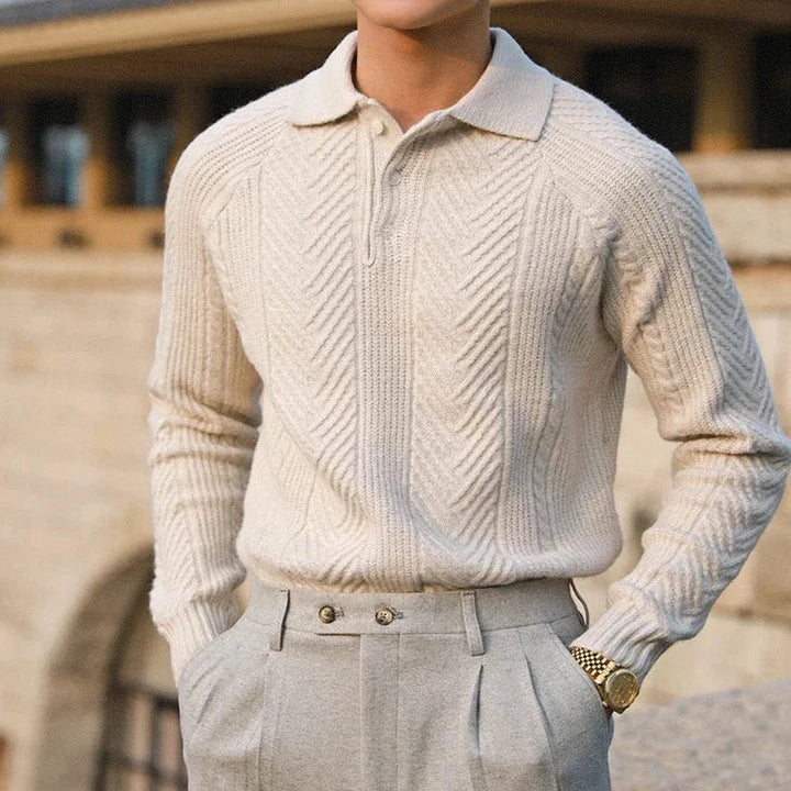 Andreas  - Knitted Polo - Luna Boutique - London
