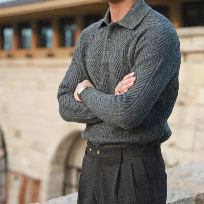 Andreas  - Knitted Polo - Luna Boutique - London