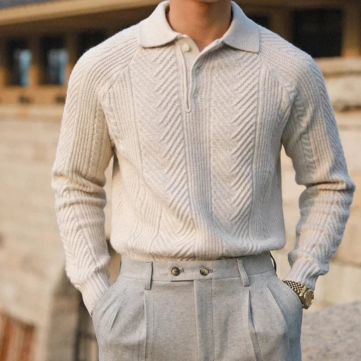Andreas  - Knitted Polo - Luna Boutique - London