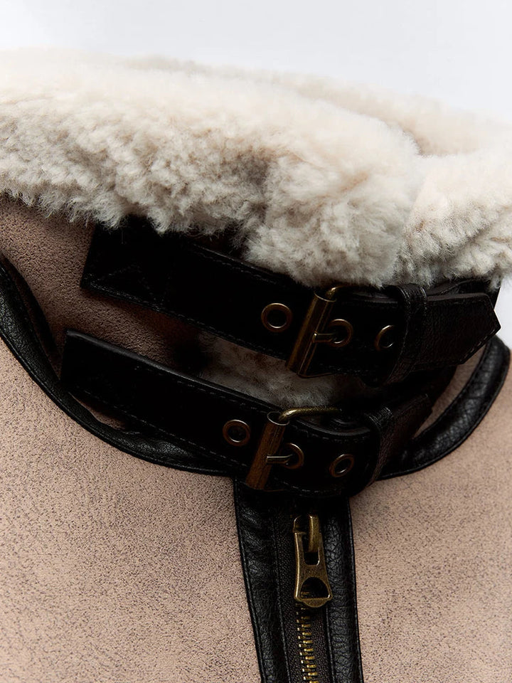 Cropped Sherpa Coat - Luna Boutique - London
