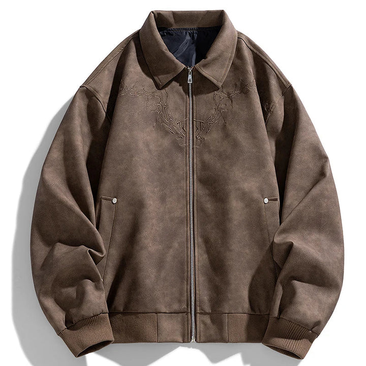 Adam - Embroidered Suede Jacket - Luna Boutique - London
