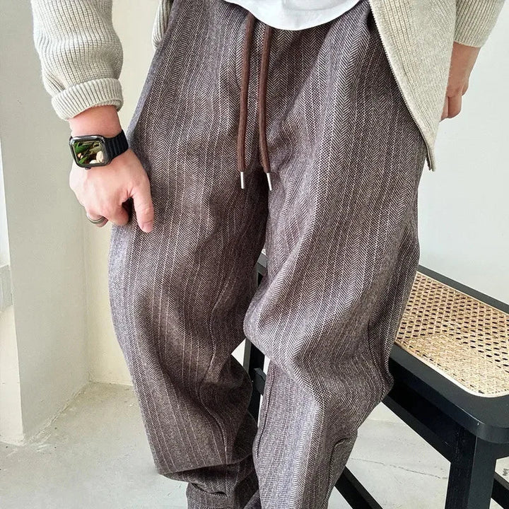 Ashford - Herringbone Pinstripe Pants