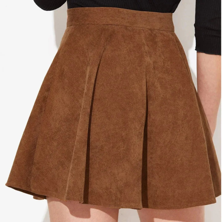Autumn A-Line Corduroy Skirt - Luna Boutique - London