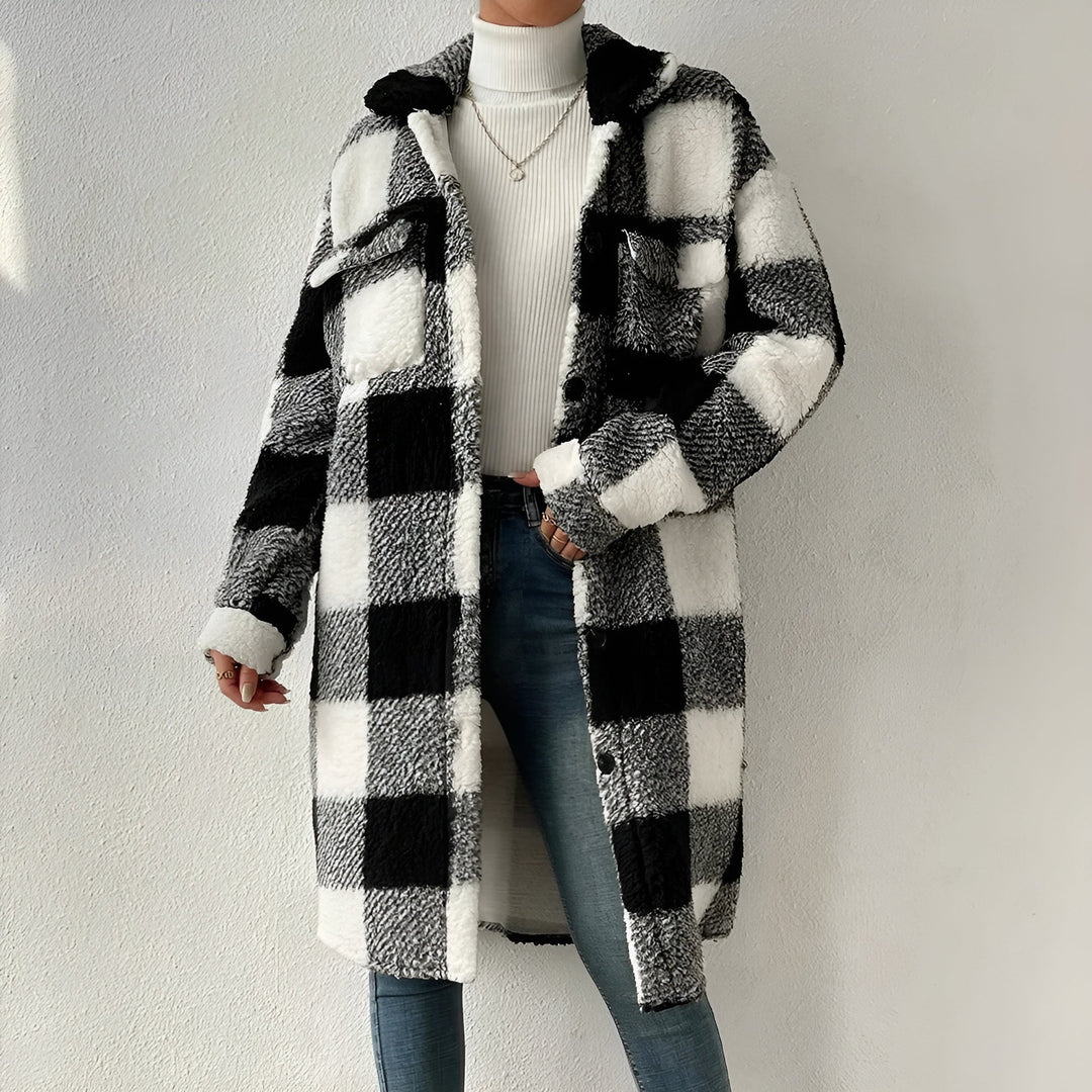 Estella Plaid Coat - Luna Boutique - London