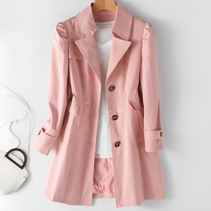 Emery Reed - Open Collar Trench Coat - Luna Boutique - London