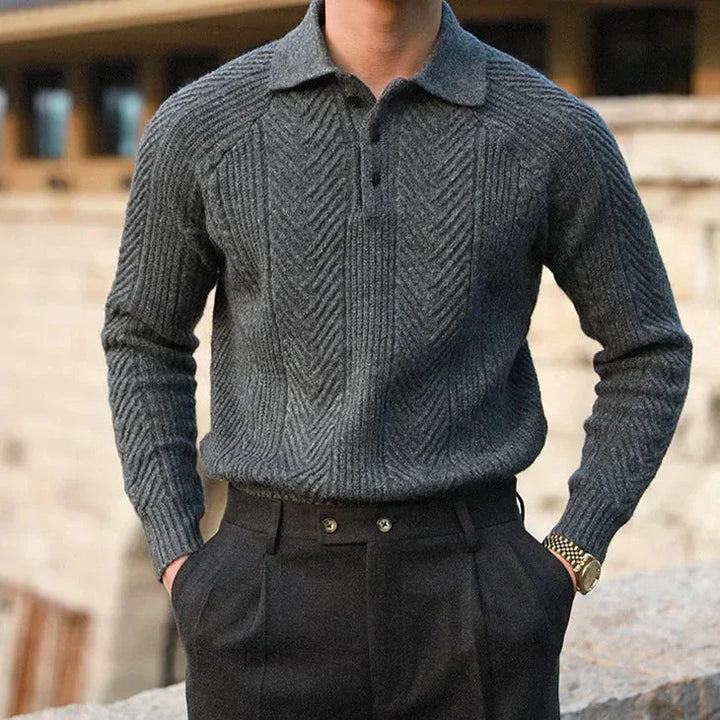 Andreas  - Knitted Polo - Luna Boutique - London
