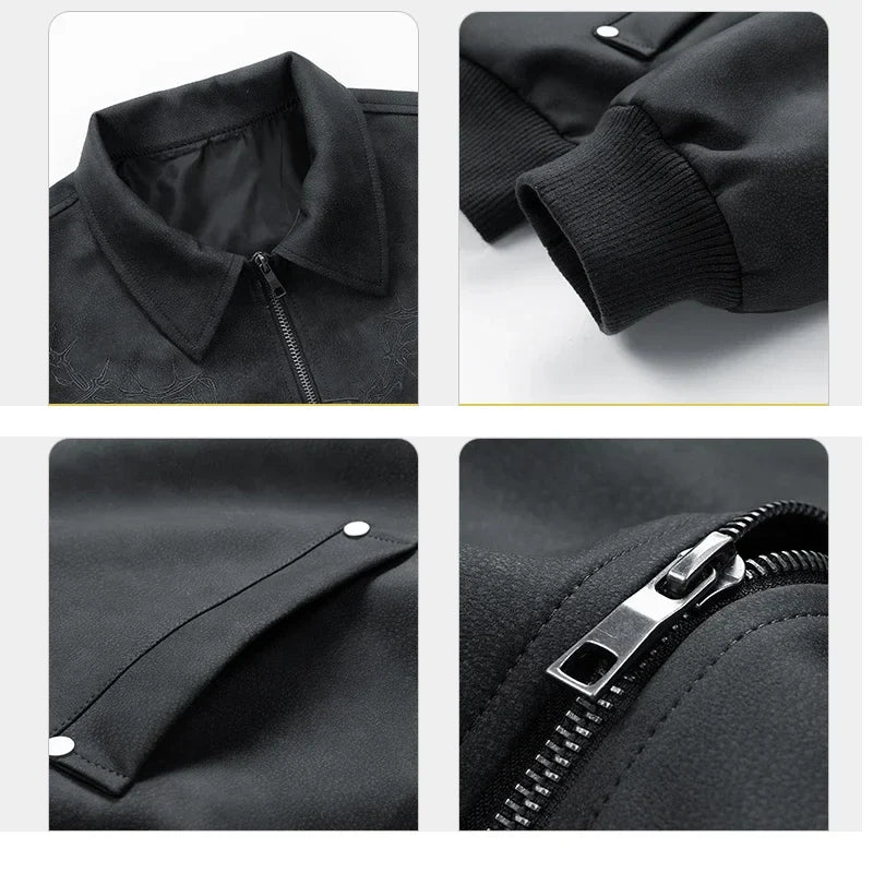 Adam - Embroidered Suede Jacket - Luna Boutique - London