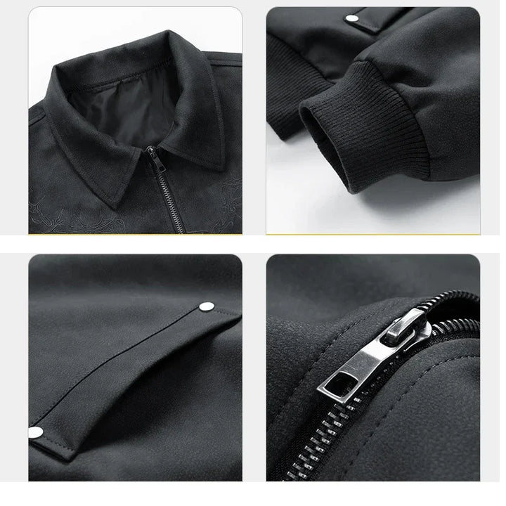 Adam - Embroidered Suede Jacket - Luna Boutique - London