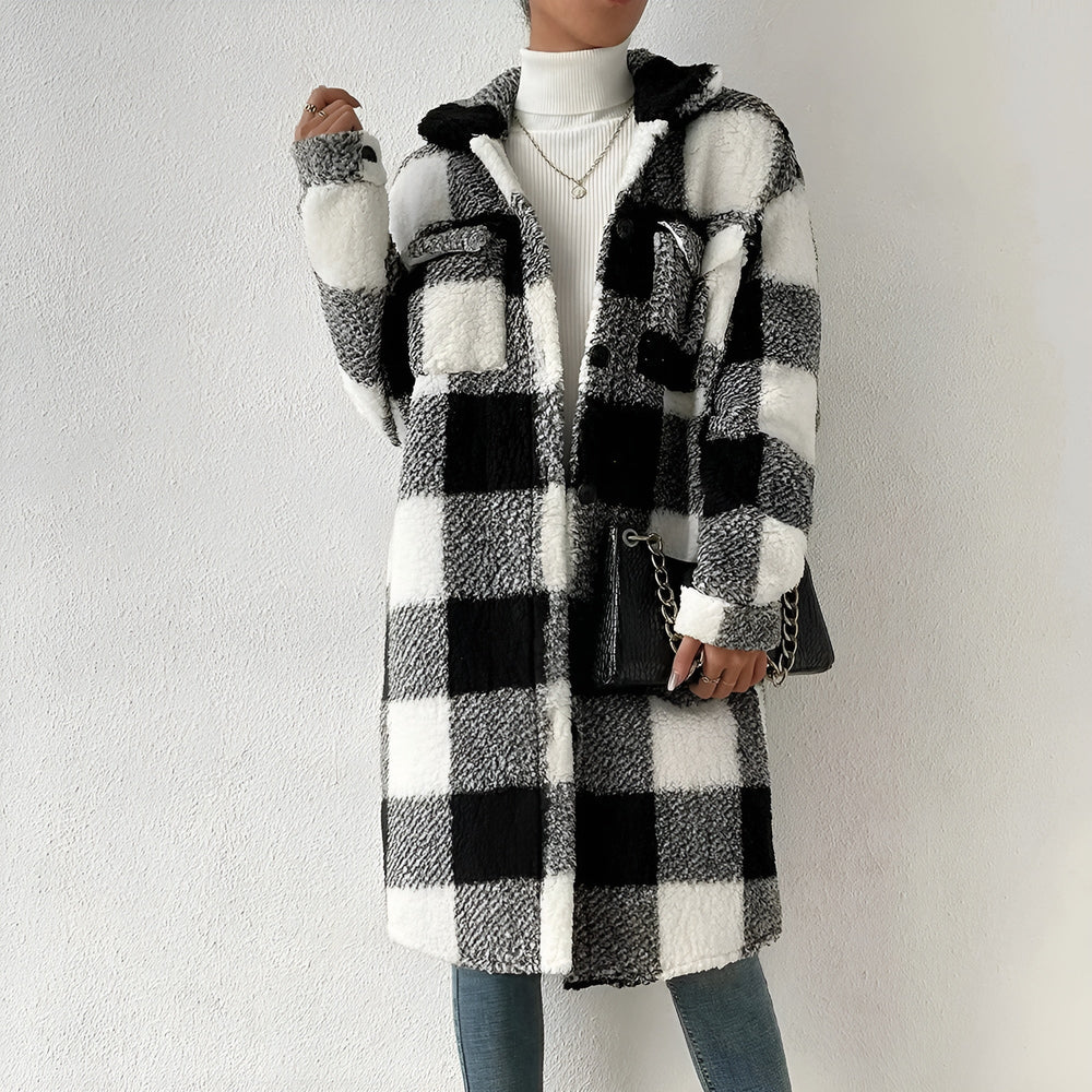 Estella Plaid Coat - Luna Boutique - London