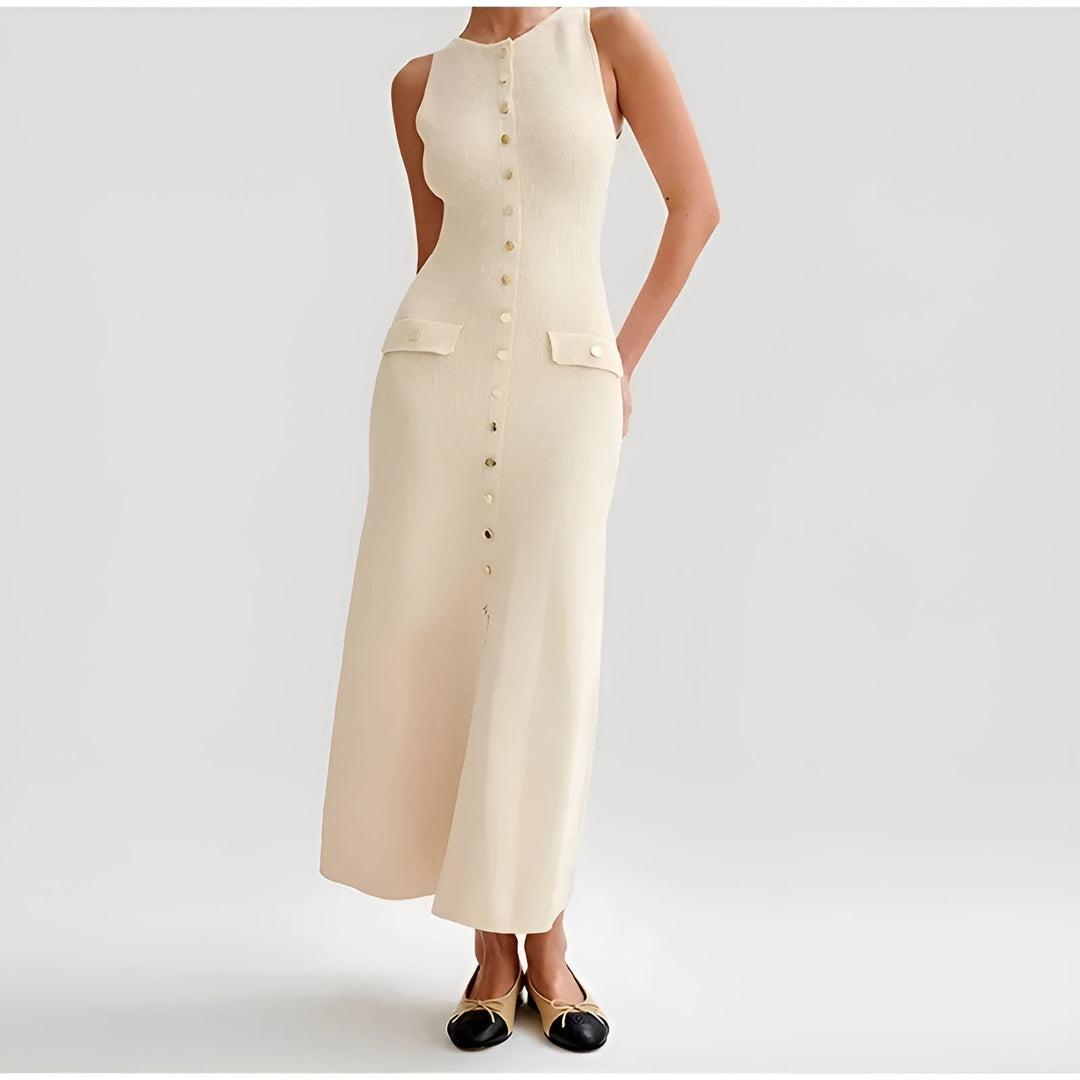 Valentina - A-line Knitted Dress - Luna Boutique - London