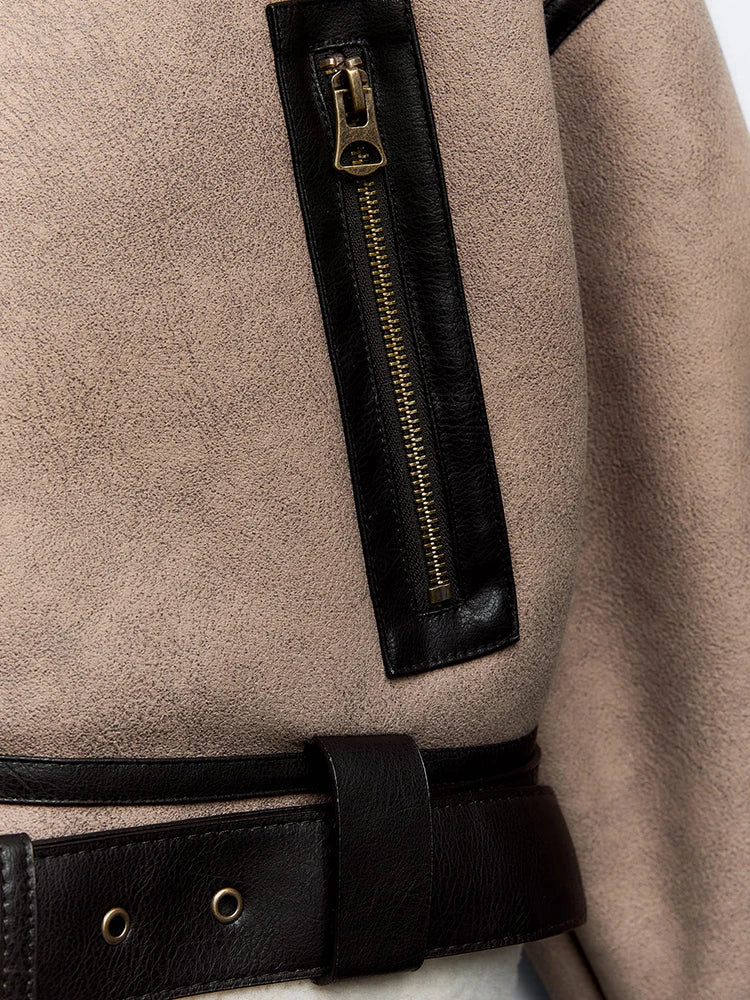 Cropped Sherpa Coat - Luna Boutique - London