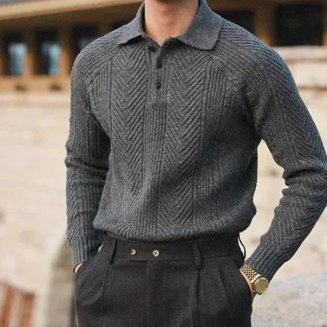 Andreas  - Knitted Polo - Luna Boutique - London