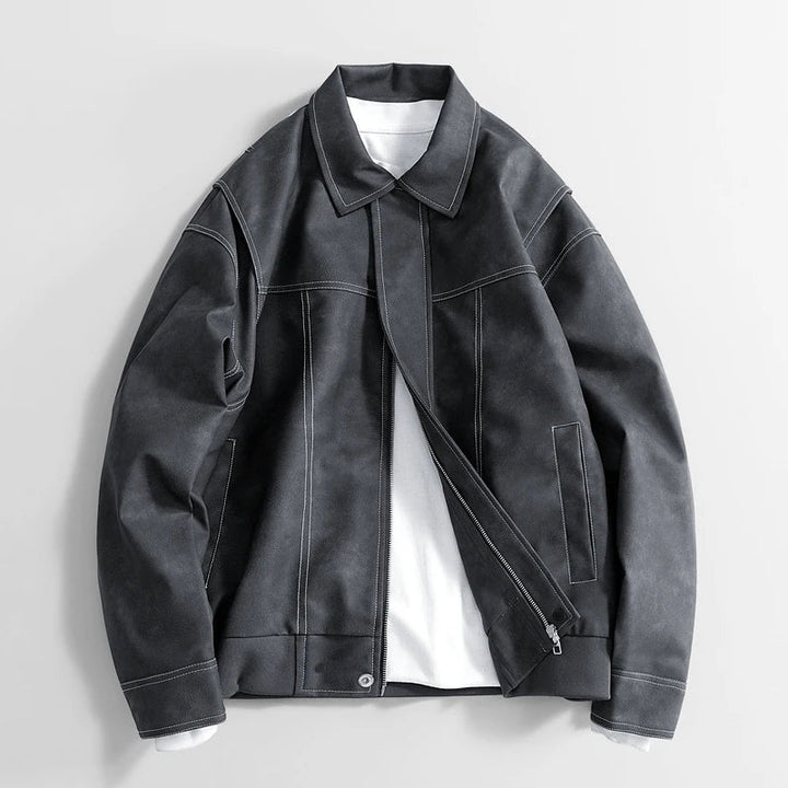 Leather Moto Jacket - Luna Boutique - London