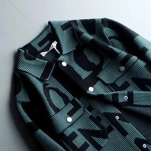 Azure - Vintage Knitted Jacket