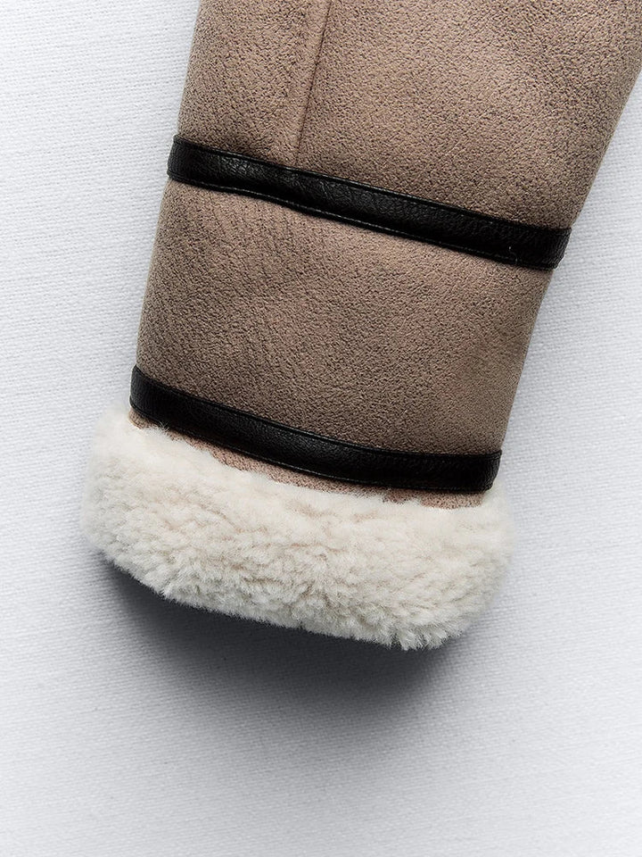 Cropped Sherpa Coat - Luna Boutique - London
