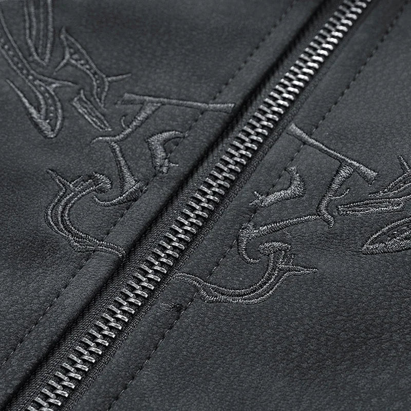 Adam - Embroidered Suede Jacket - Luna Boutique - London