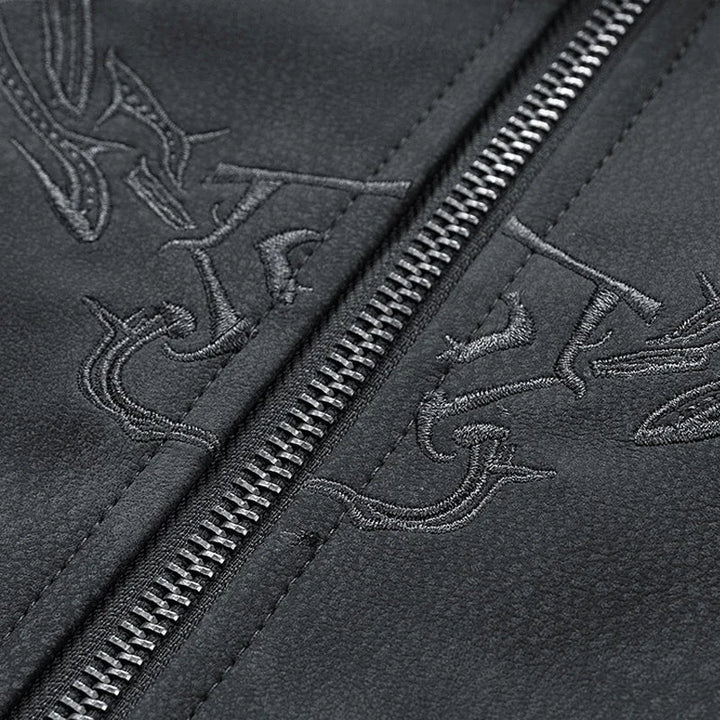 Adam - Embroidered Suede Jacket - Luna Boutique - London