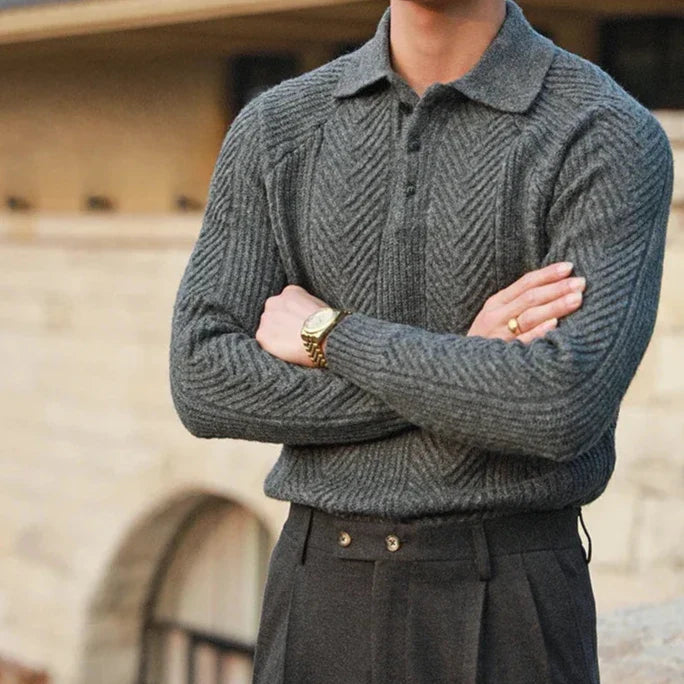 Andreas  - Knitted Polo - Luna Boutique - London