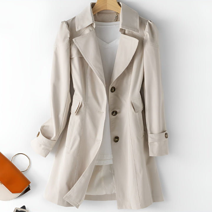 Emery Reed - Open Collar Trench Coat - Luna Boutique - London