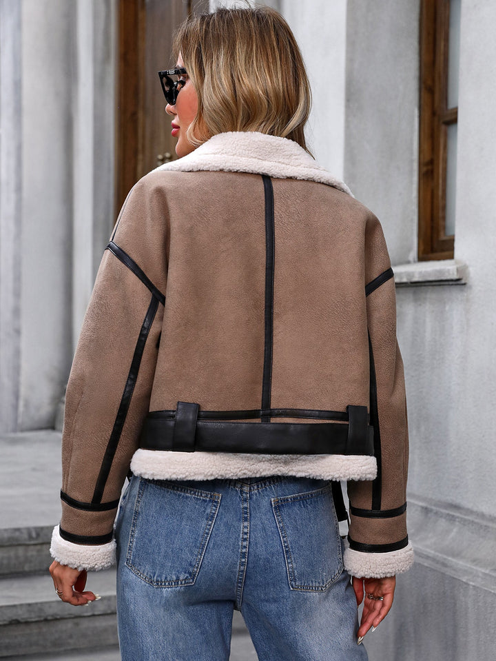 Cropped Sherpa Coat - Luna Boutique - London